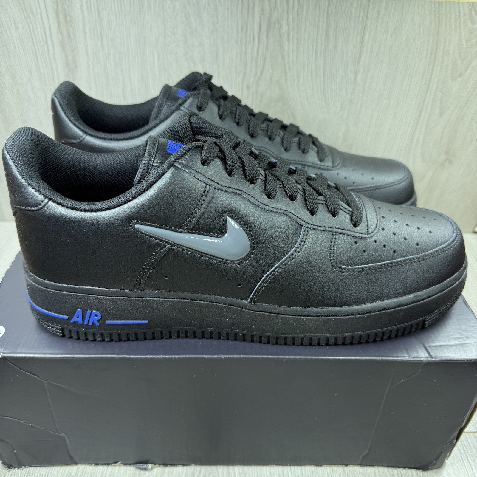 Nike Air Force 1 Low Trainers Jewel Black Size UK9.5 CT3438 0021