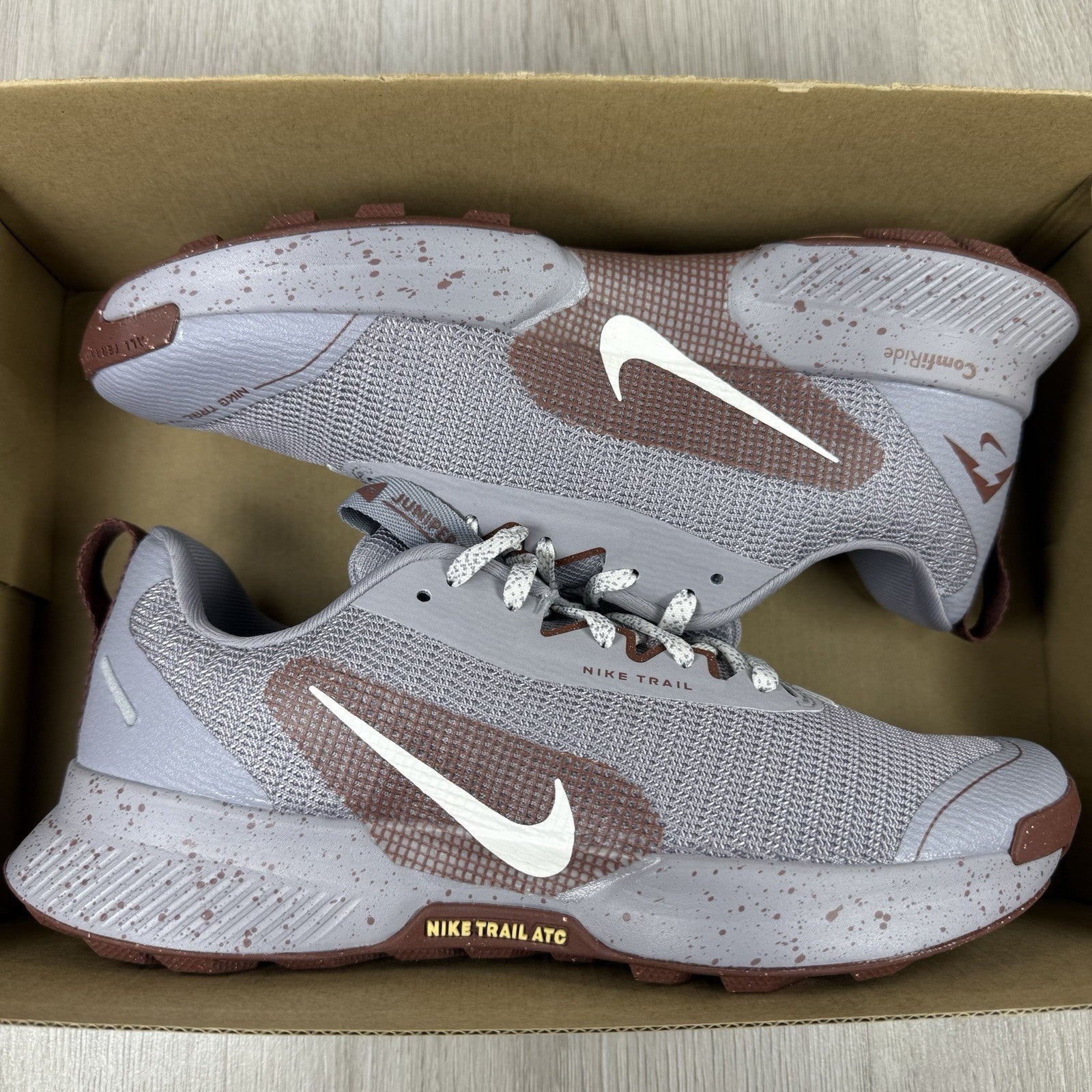 Nike Juniper Trail 3 Trainers Cement Grey Dark Pony Size UK6 FQ0904-0048