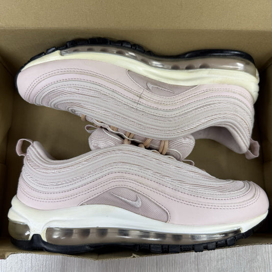 Nike Air Max 97 Trainers Barely Rose Black Sole Size UK5.5 921733-6000