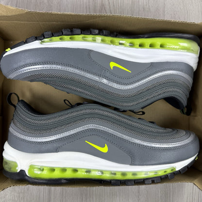 Nike Air Max 97 Trainers Smoke Grey Volt White Size UK9 DJ6885-0018