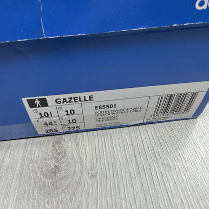 Adidas Gazelle Trainers Ecru Tint Beige White Size UK10 EE55015