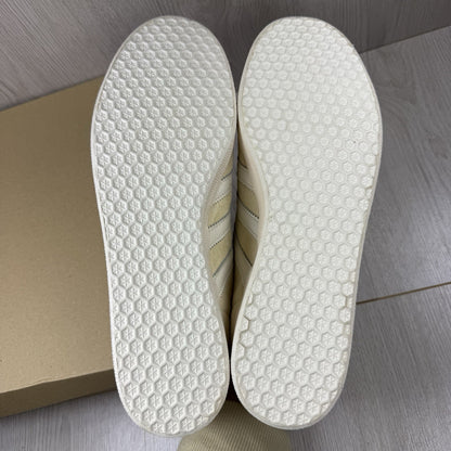 Adidas Gazelle Trainers Ecru Tint Beige White Size UK11 EE55014