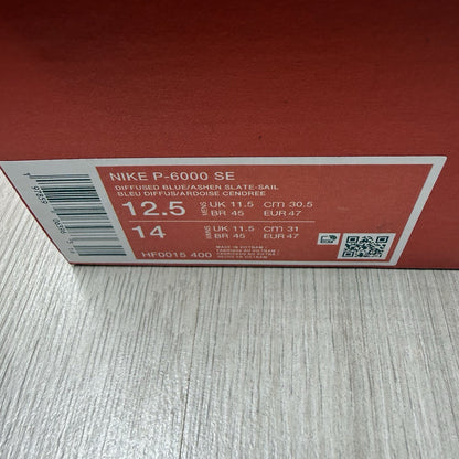 Nike P-6000 Trainers Diffused Blue Ashen Slate Size UK11.5 HF0015-4004