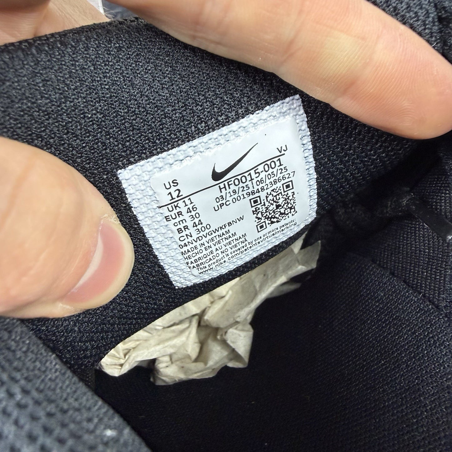 Nike P-6000 Trainers Suede Black Metallic Golf Size UK11 HF0015-0015