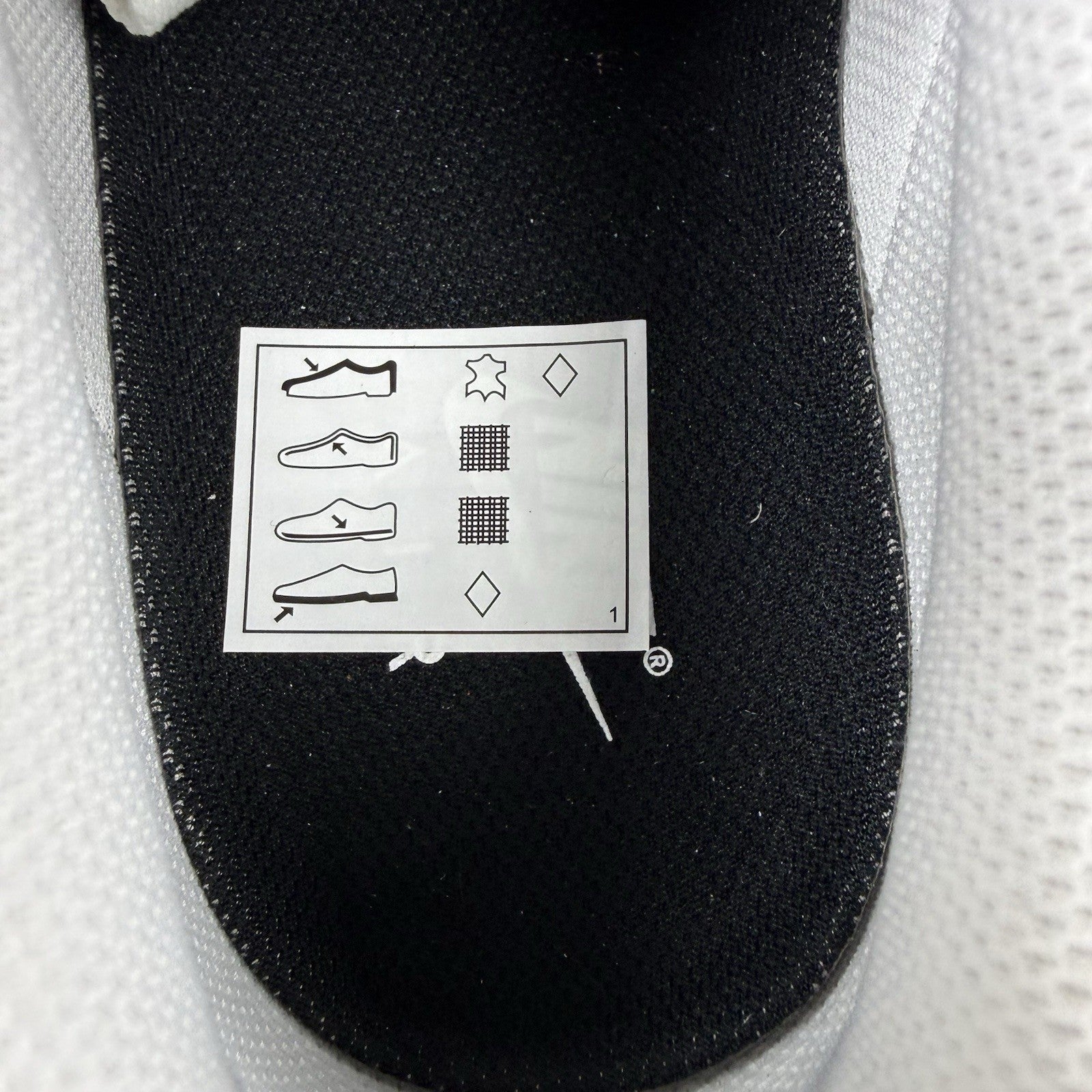 Nike Air Force 1 Low Trainers Outline Swoosh White Black Size UK12 DV0788 10312