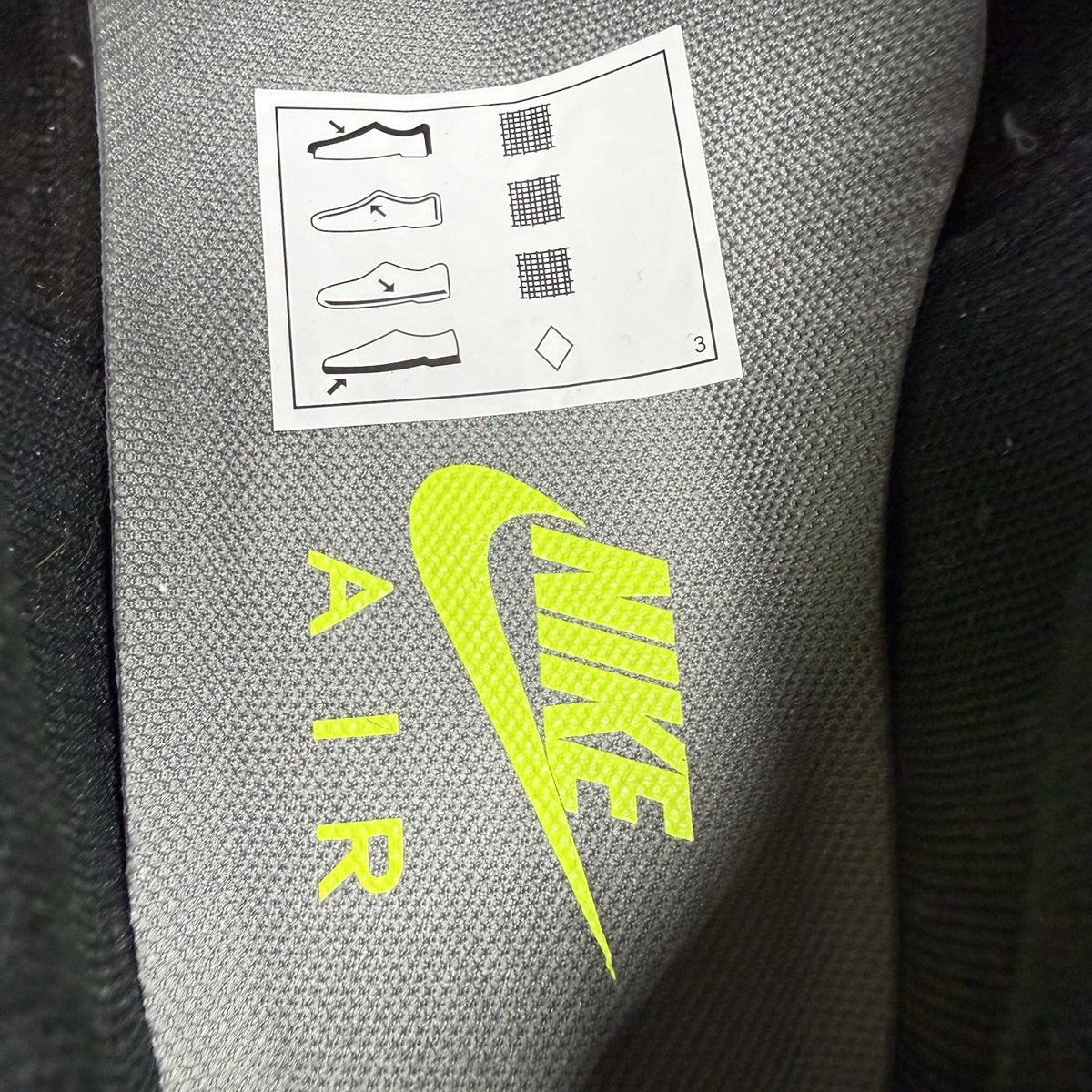 Nike Air Max 97 Trainers Smoke Grey Volt White Size UK9 DJ6885-0016
