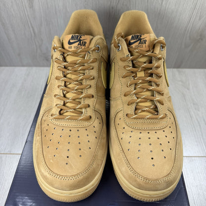 Nike Air Force 1 Low Trainers Flax Wheat Size UK8.5 CJ9179-2002