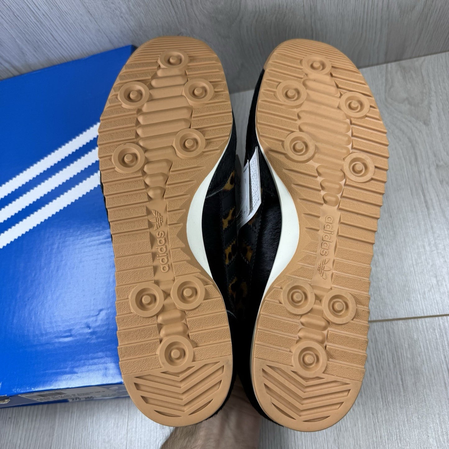 Adidas SL 72 OG Trainers Leopard Print Collegiate Green Black Size UK9 JI018712