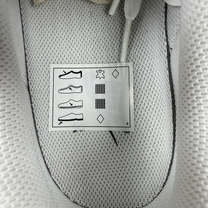 Nike Air Force 1 Low Trainers Pebbled White Black Size UK8 CT2302-10013