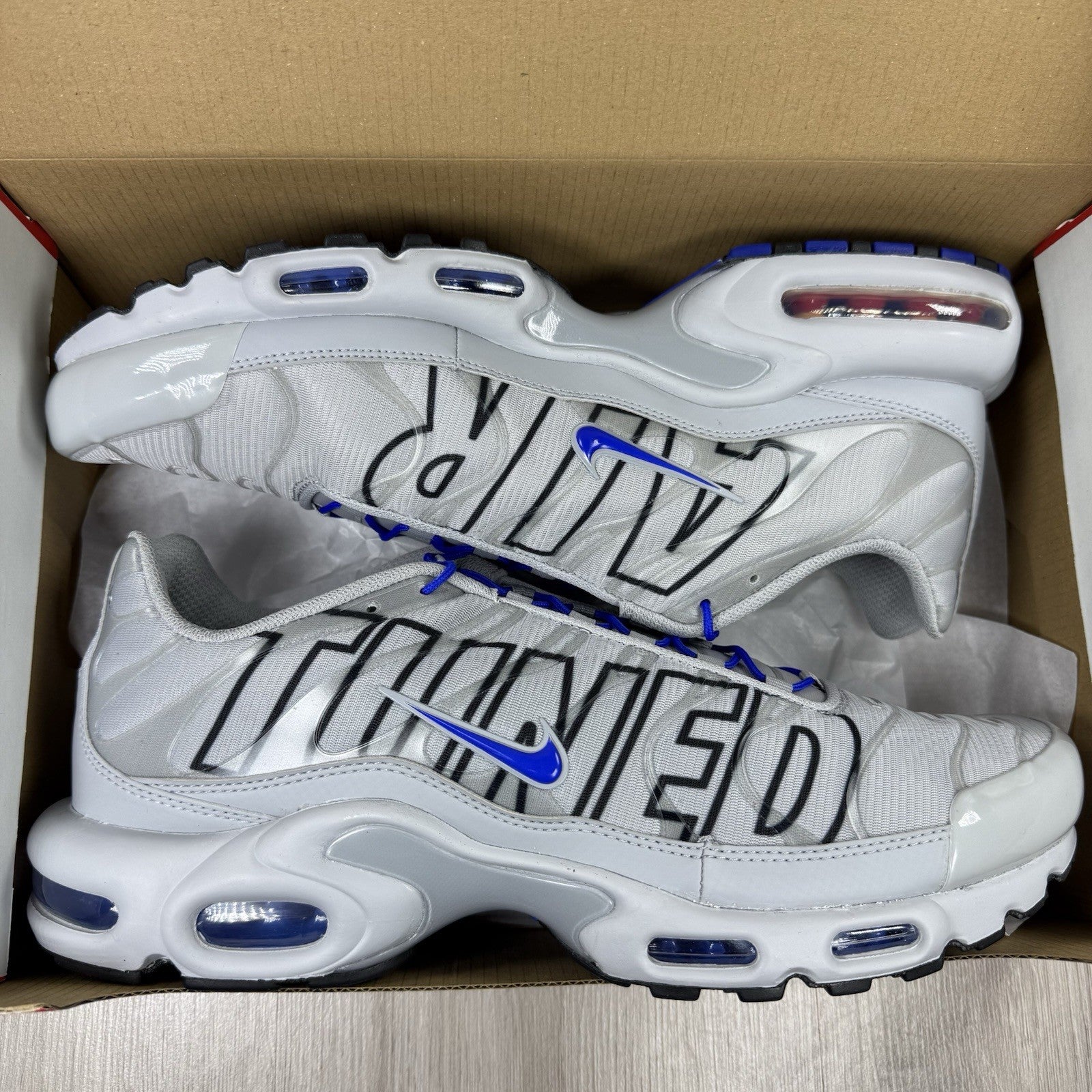 Nike Air Max Plus TN Trainers Tuned Wolf Grey Size UK12 EU47.5 IH4459-0258