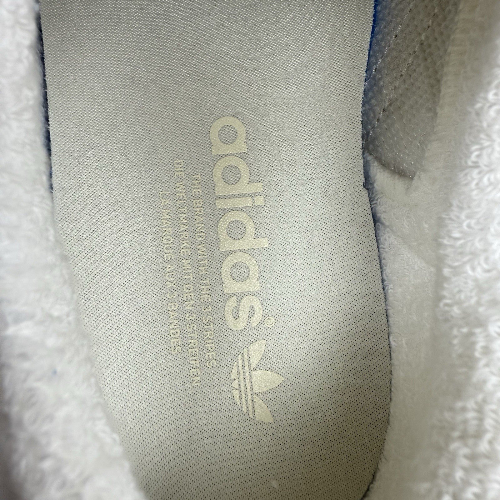 Adidas Gazelle Trainers Ecru Tint Beige White Size UK10 EE550116