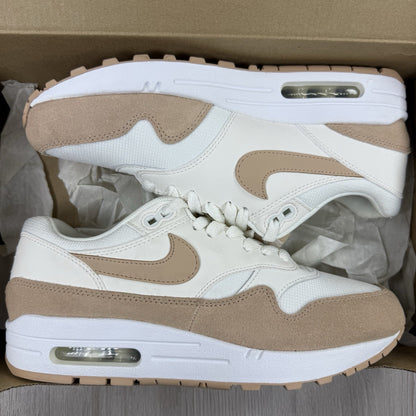 Nike Air Max 1 Trainers Summit White Bio Beige Size UK6 319986-1208