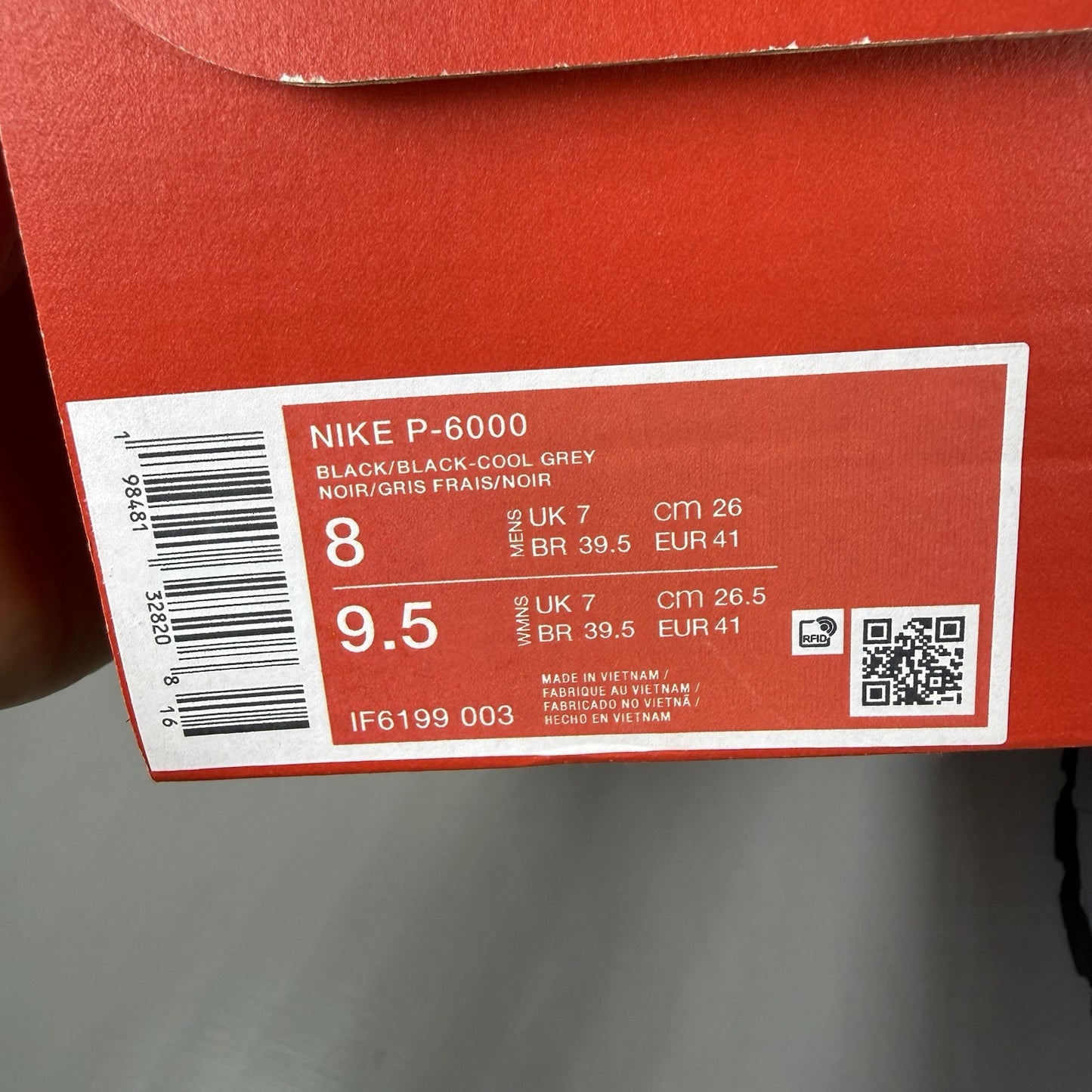 Nike P-6000 Trainers Cool Grey Celestine Blue Size UK7 IF6199-0035