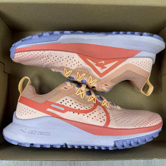 Nike React Pegasus Trail 4 Trainers Orange Size UK4 DJ6159-8000