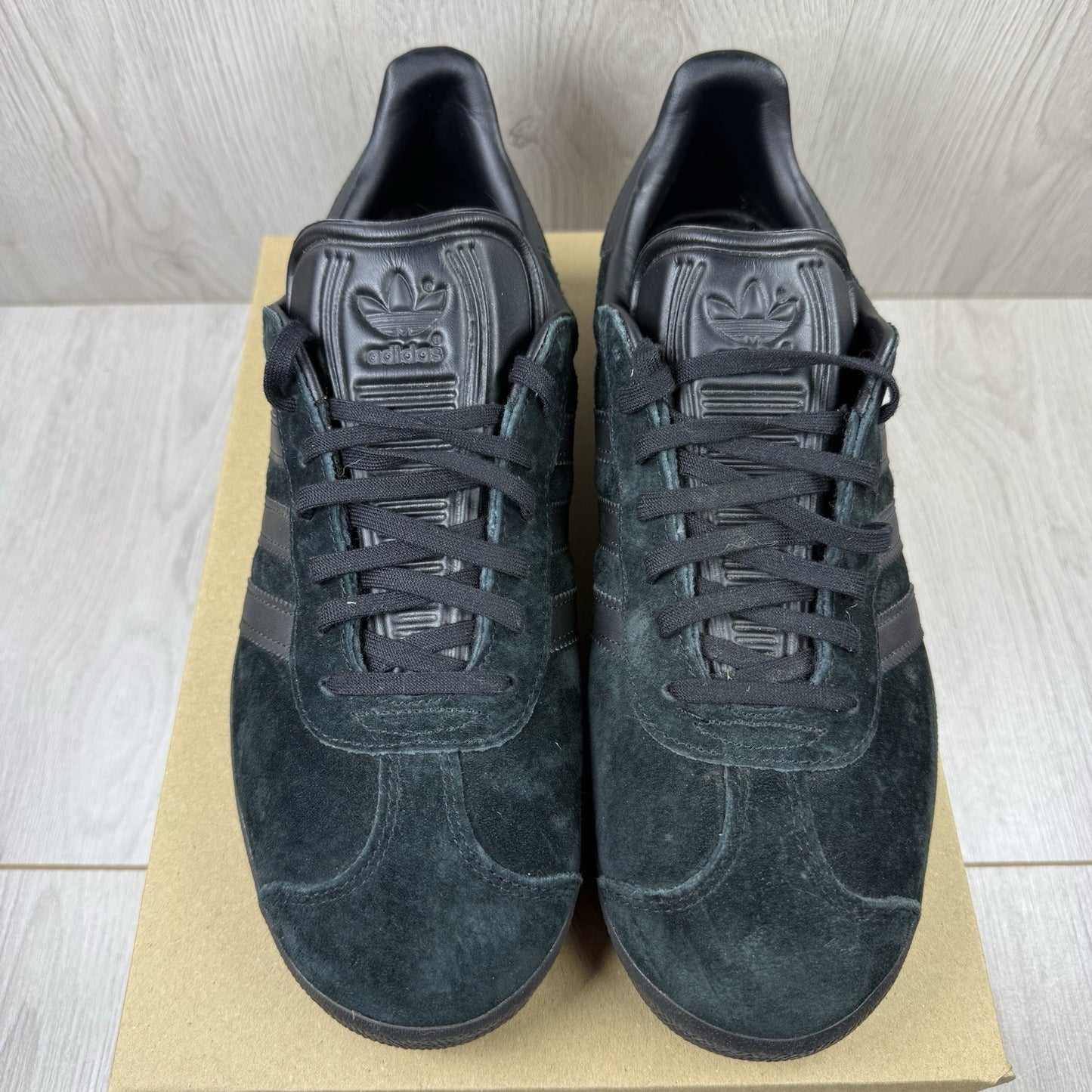 Adidas Gazelle Trainers Triple Core Black Size UK9 CQ28092