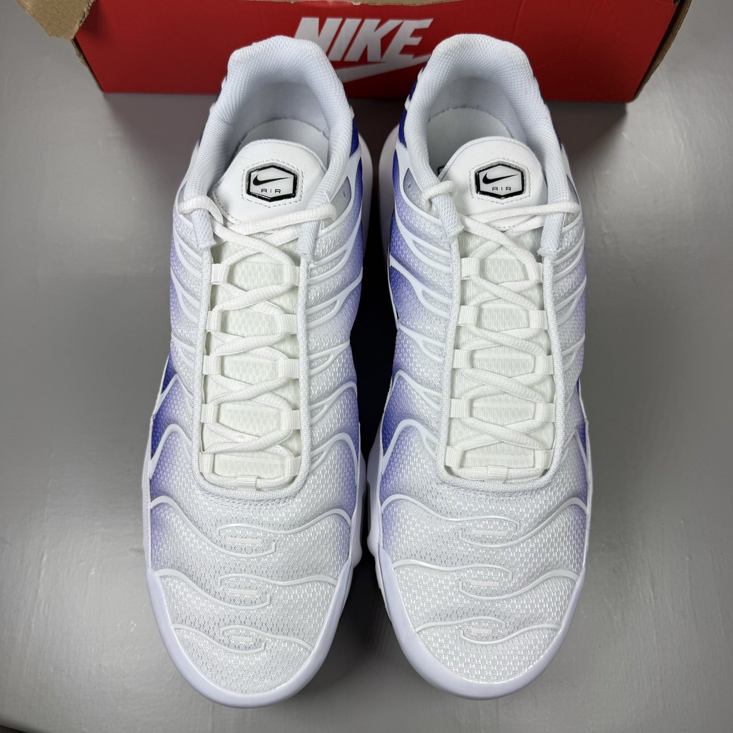 Nike Air Max Plus TN Trainers White Wild Grape Size UK12 DM0032 1058