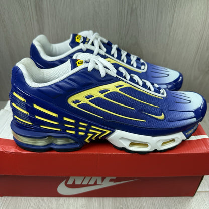 Nike Air Max Plus 3 Trainers Deep Royal Blue Size UK8 CW1417-4009