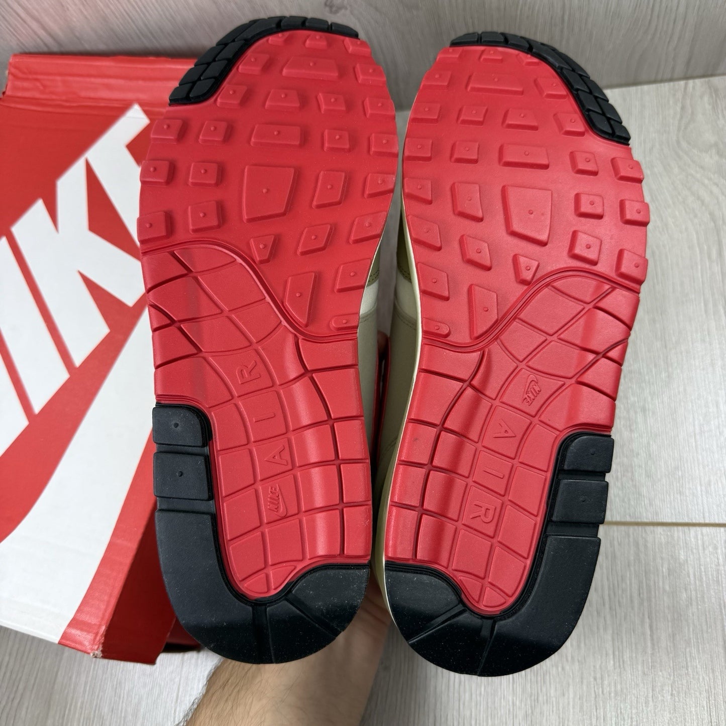 Nike Air Max 1 Since ‘72 Trainers White Beige Size UK7.5 HF4312-10013