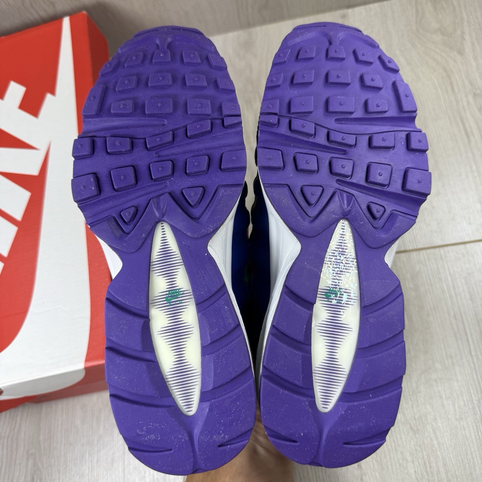 Nike Air Max 95 Trainers Gym Neptune White Size UK3.5 307565-41210