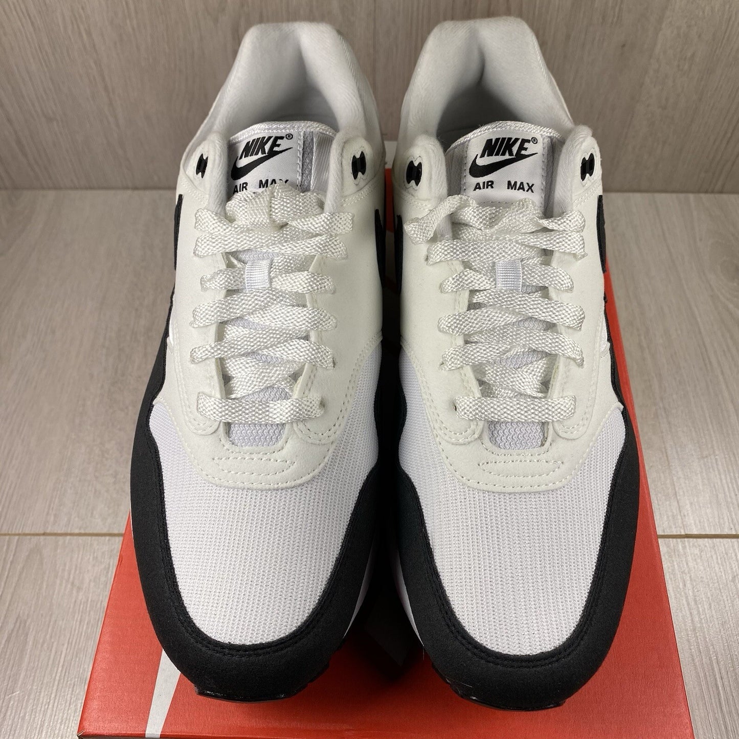 Nike Air Max 1 Trainers White Black Neutral Grey Size UK6 DZ2628-1022
