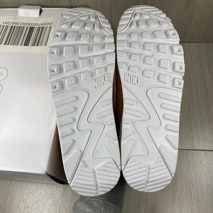 Nike Air Max 90 Trainers Peach Orange White Size UK10 D07430-9004