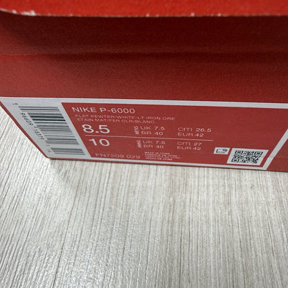 Nike P-6000 Trainers Flat Pewter Grey Size UK7.5 FN7509-02912