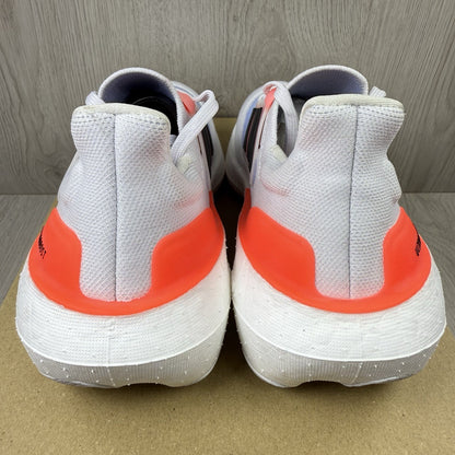 Adidas Ultra Boost Light Trainers White Solar Red Size UK4.5 1/3 HQ63513