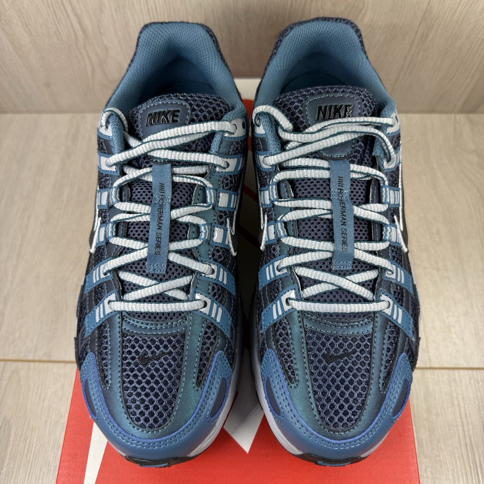 Nike P-6000 SE Trainers Thunder Blue Wolf Grey Size UK6.5 IF1756-4002