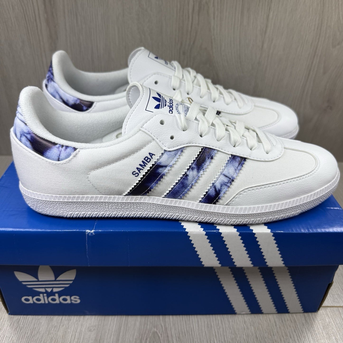 Adidas Samba OG Trainers Tie Dye White Size UK10 GZ70391