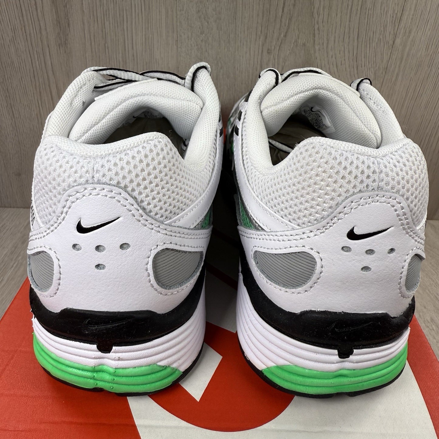 Nike P-6000 Trainers Spring Green White Black Size UK4.5 CD6404-1043