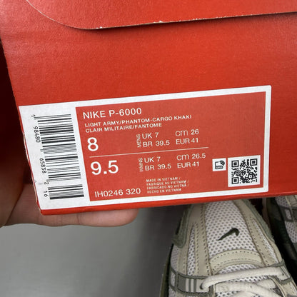 Nike P-6000 Trainers Light Army Cargo Khaki Size UK7 IH0246-32011