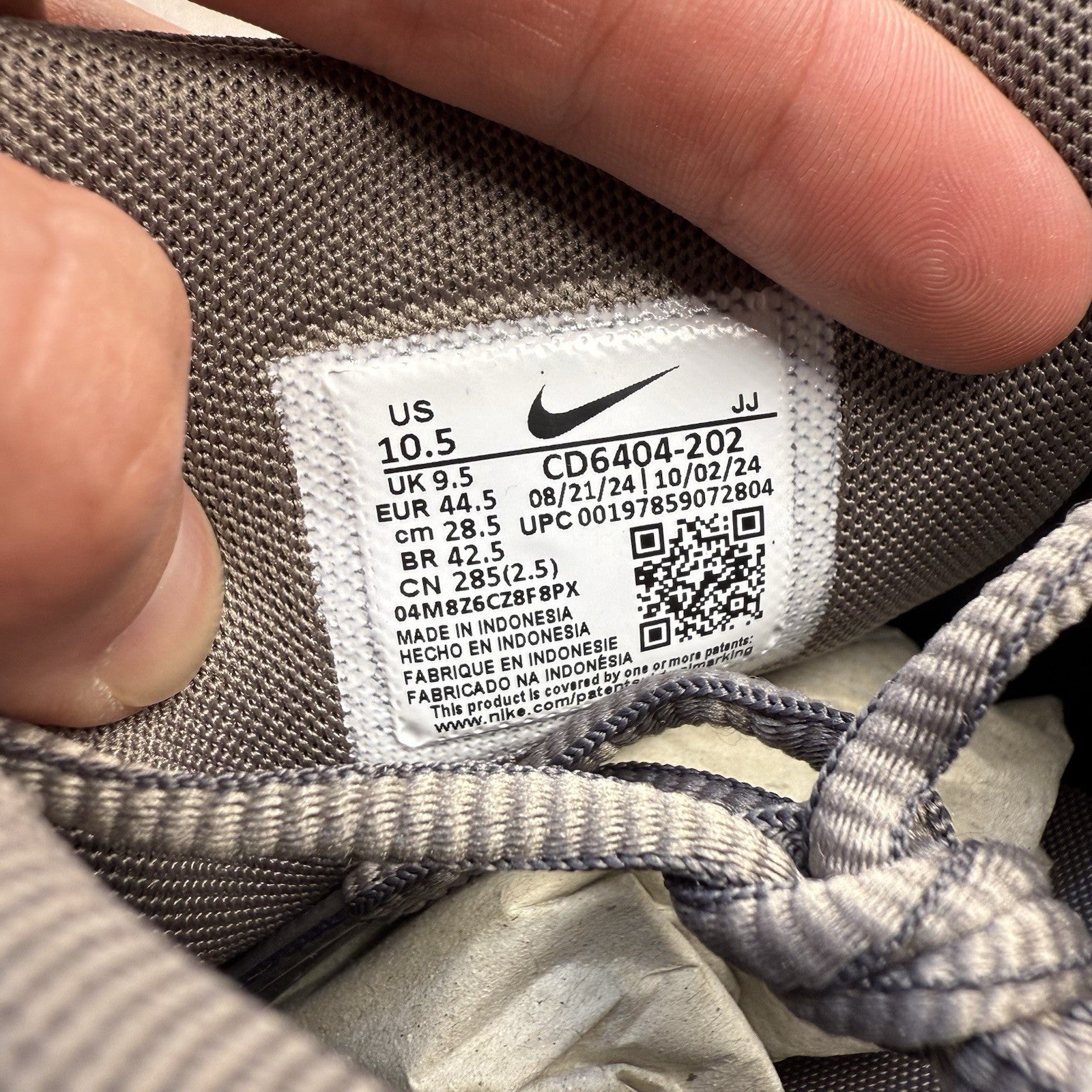 Nike P-6000 Trainers Cave Stone Medium Ash Size UK9.5 CD6404-20215