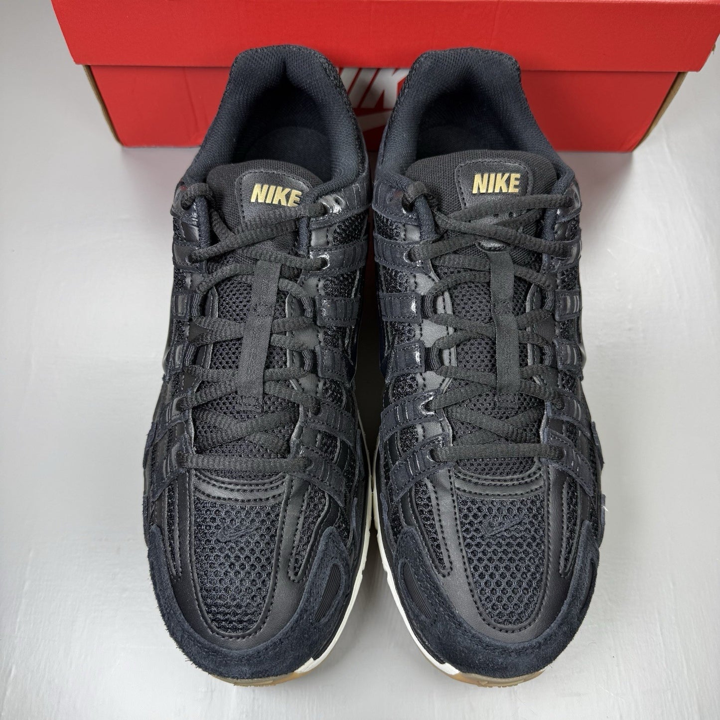 Nike P-6000 Trainers Suede Black Metallic Golf Size UK11 HF0015-0011