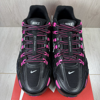 Nike P-6000 Trainers Pink Blast Metallic Silver Black Size UK9.5 CD6404-6002