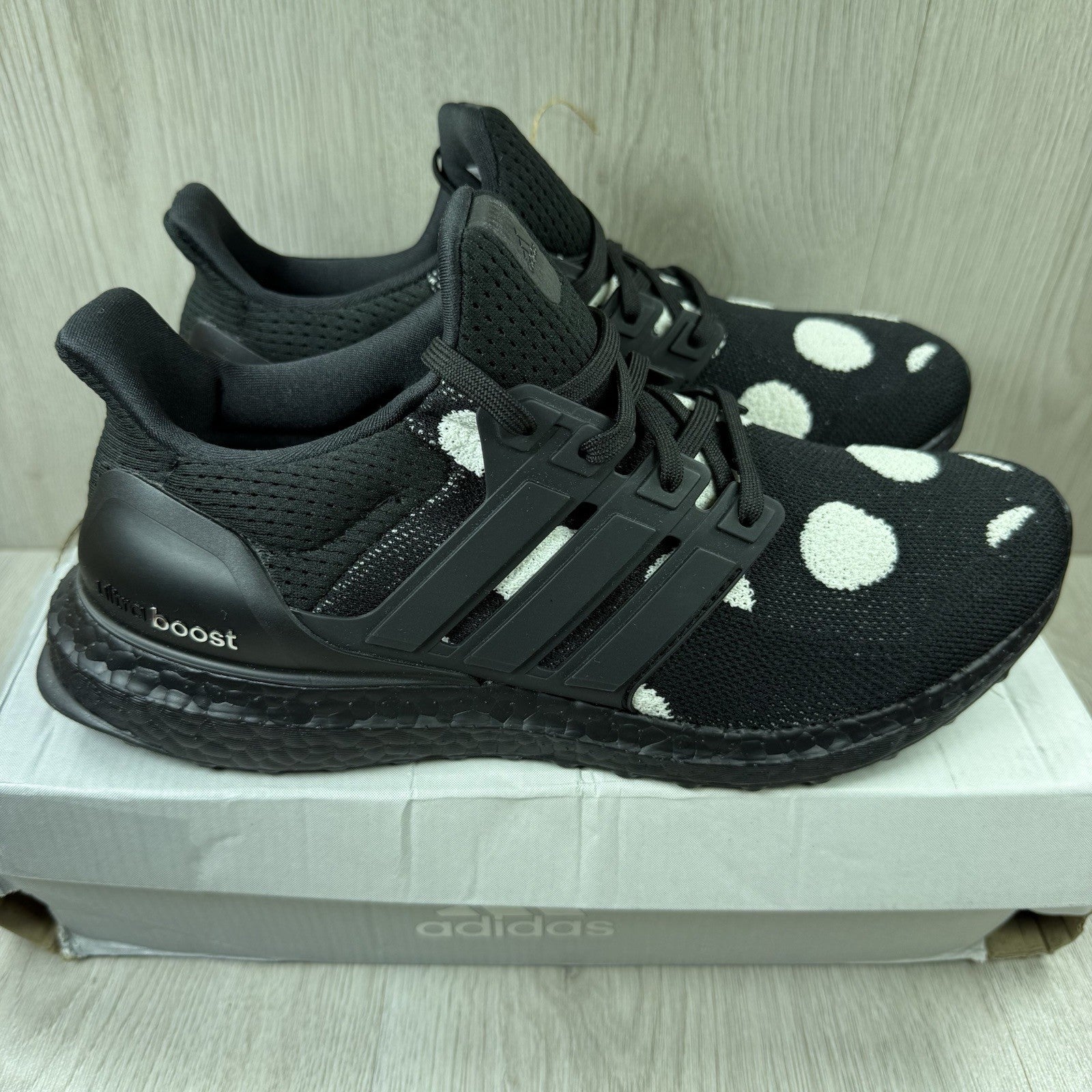 Adidas Ultra Boost 5.0 DNA Trainers Core Black Polka Dot Size UK7 H010931