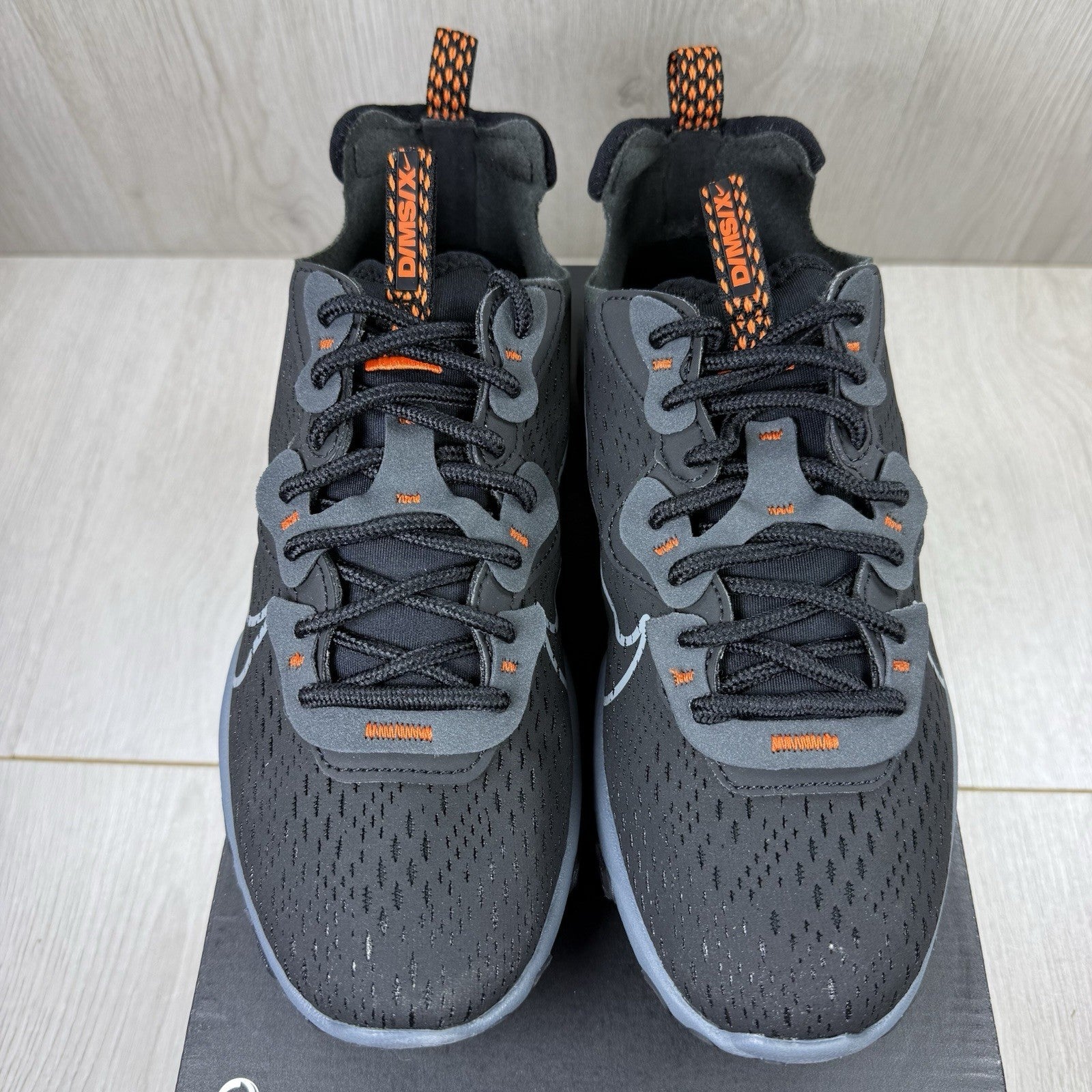 Nike React Vision Trainers Black Safety Orange Size UK5.5 HJ8997 00110