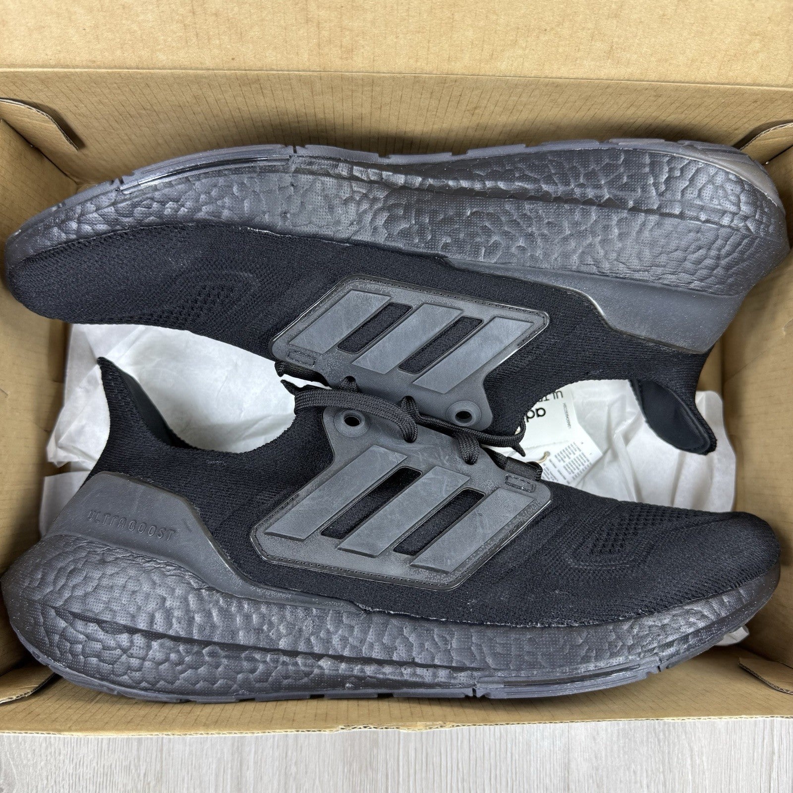 Adidas Ultra Boost 22 Trainers Triple Black Size UK10 EU42 2/3 GZ01270