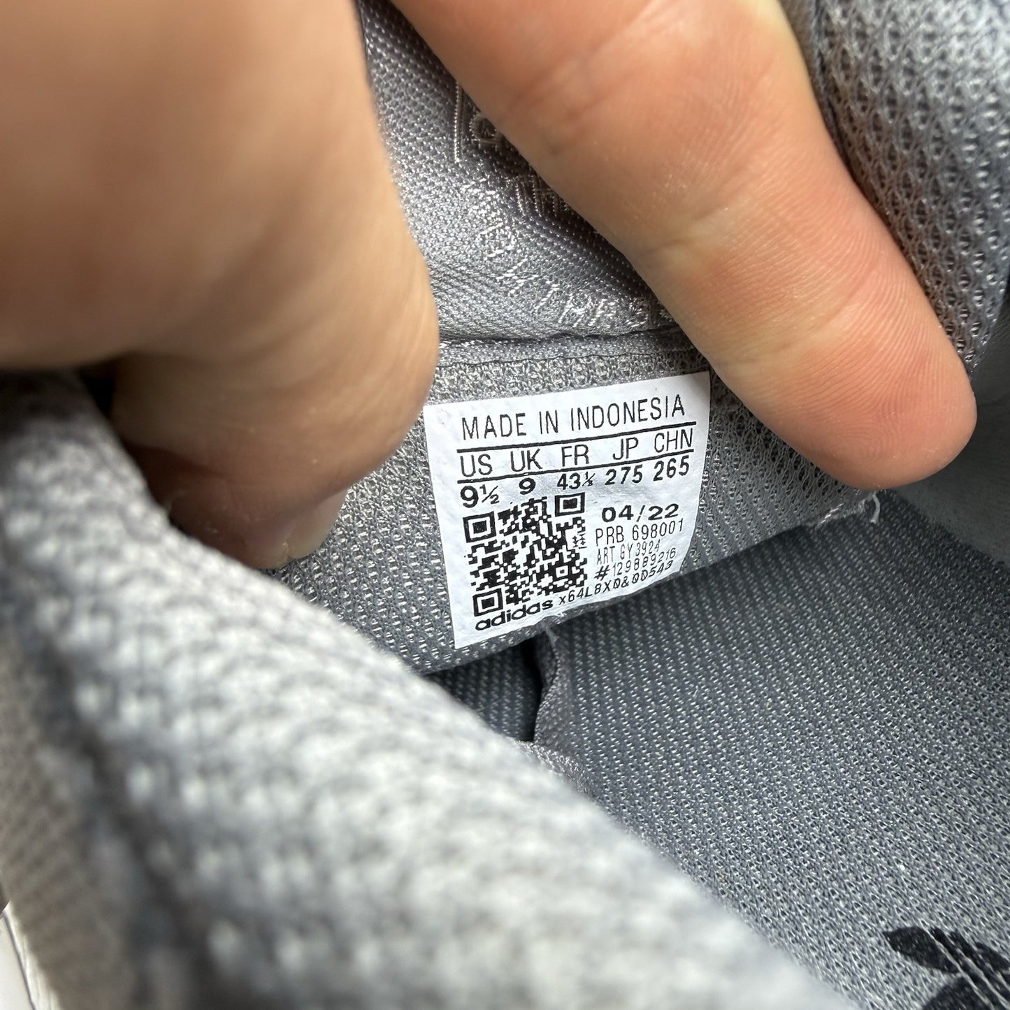 Adidas ZX 750 Woven Trainers Triple Grey Size UK9 GY39246