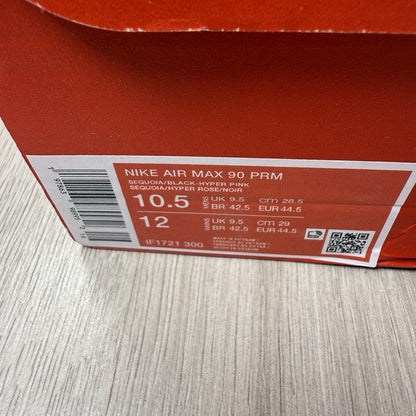 Nike Air Max 90 Trainers Camo Pack Sequoia Hyper Pink UK9.5  IF1721-3004