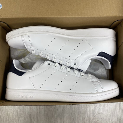 Adidas Stan Smith Trainers Core White New Navy Size UK8.5 M203250