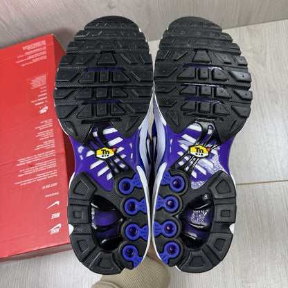 Nike TN Air Max Plus Trainers White Wild Grape Size UK6 DM0032 1054