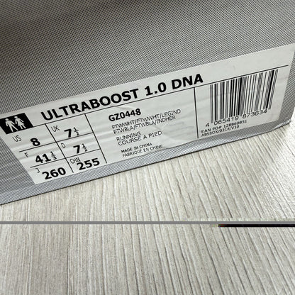 Adidas Ultra Boost 1.0 Trainers White Legacy Indigo Size UK7.5 GZ044812
