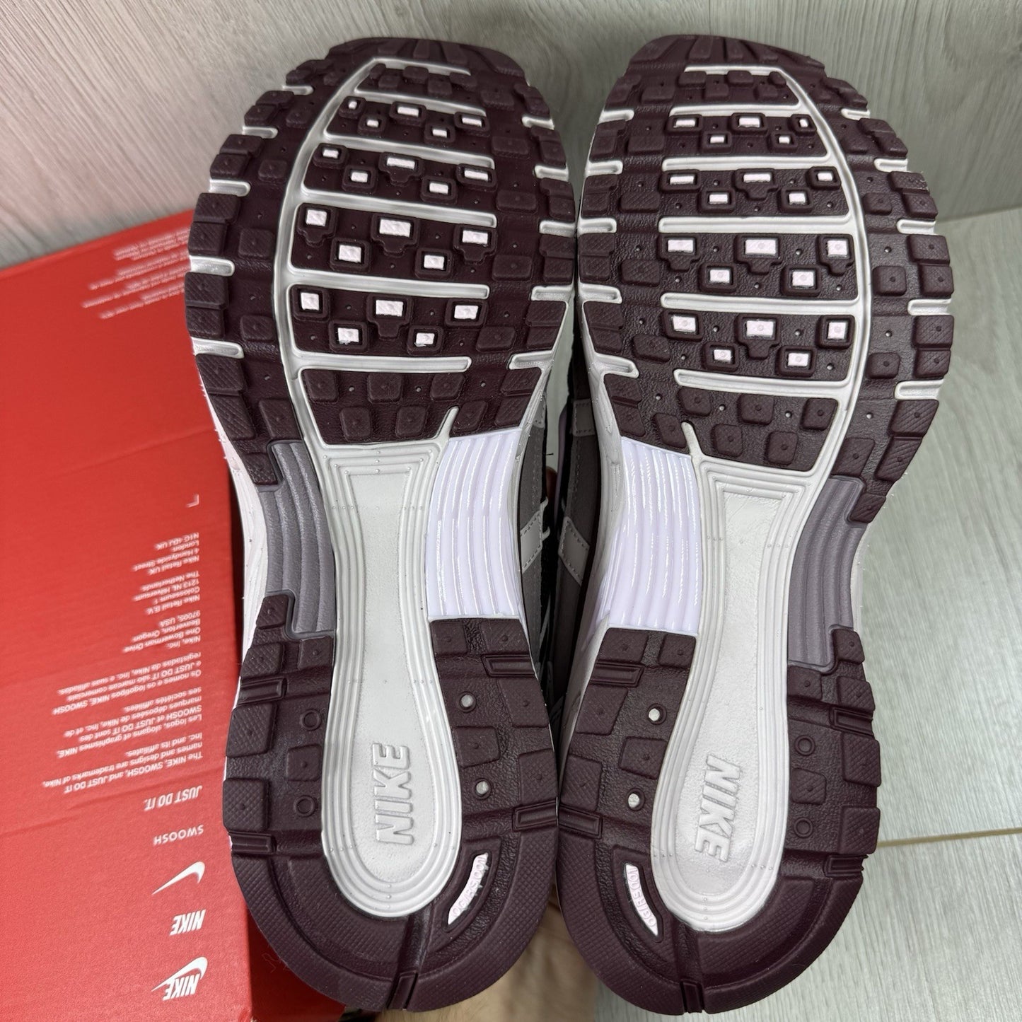 Nike P-6000 Trainers Burgundy Crush Pink Foam Size UK8.5 HV2522-60012