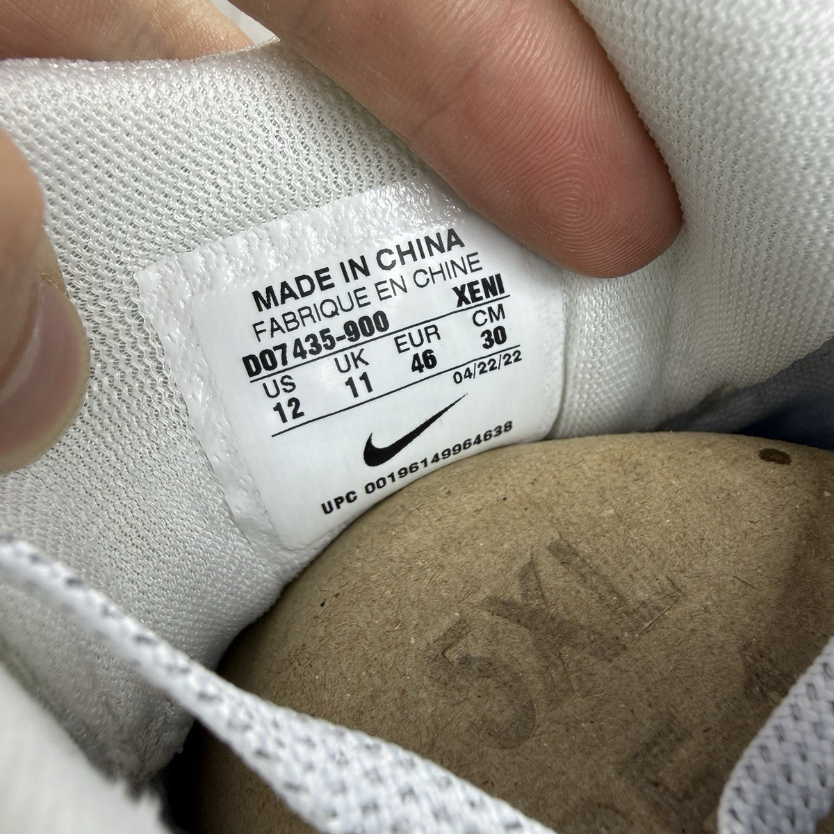 Nike Air Zoom Pegasus 39 Trainers White Blue UK11 EU46 D07435-9005