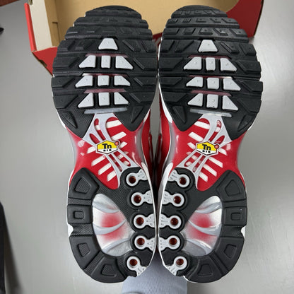 Nike Air Max Plus TN Trainers White University Red Size UK11 IF6224 10110