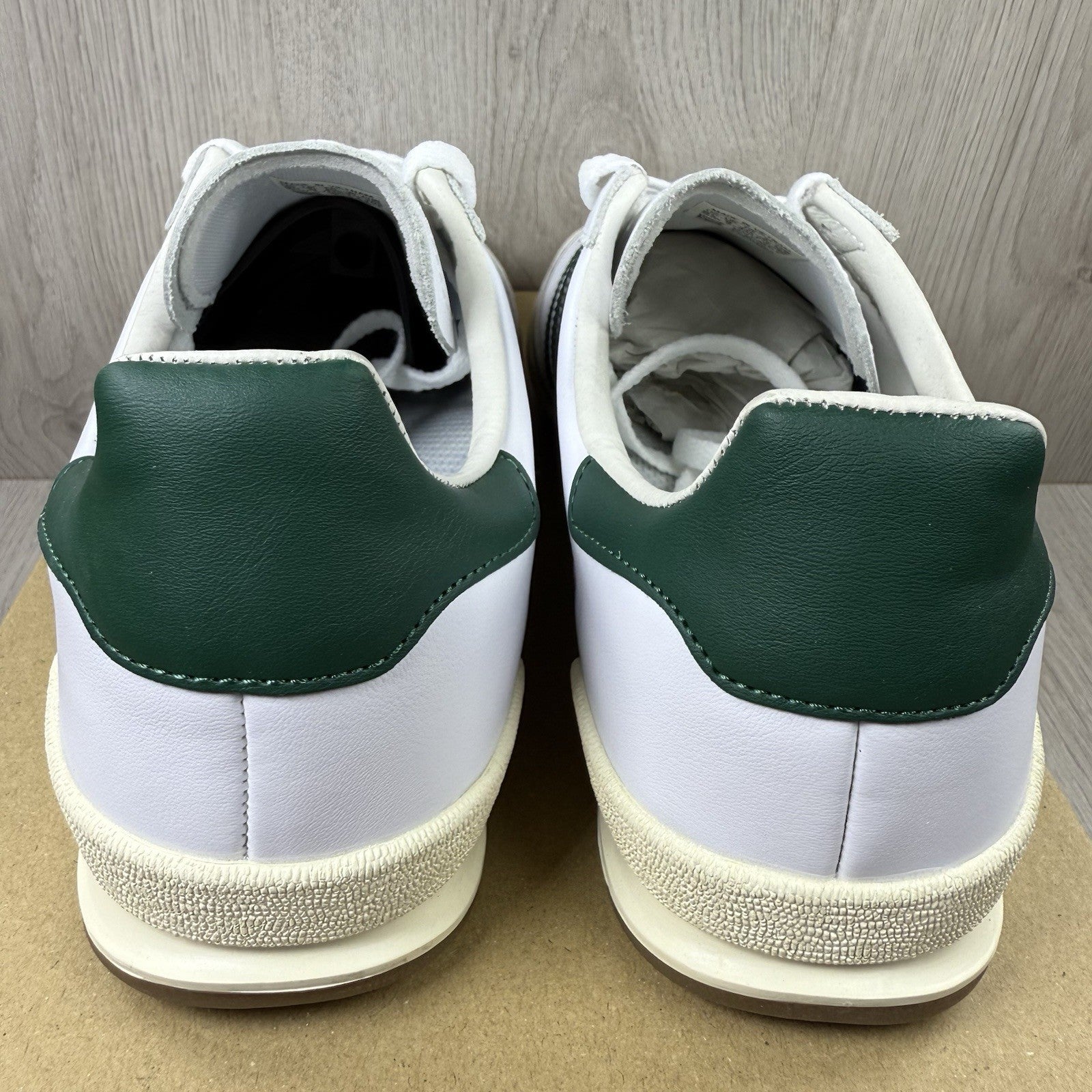 Adidas Jeans Trainers White Green Gum Size UK9 BB74403