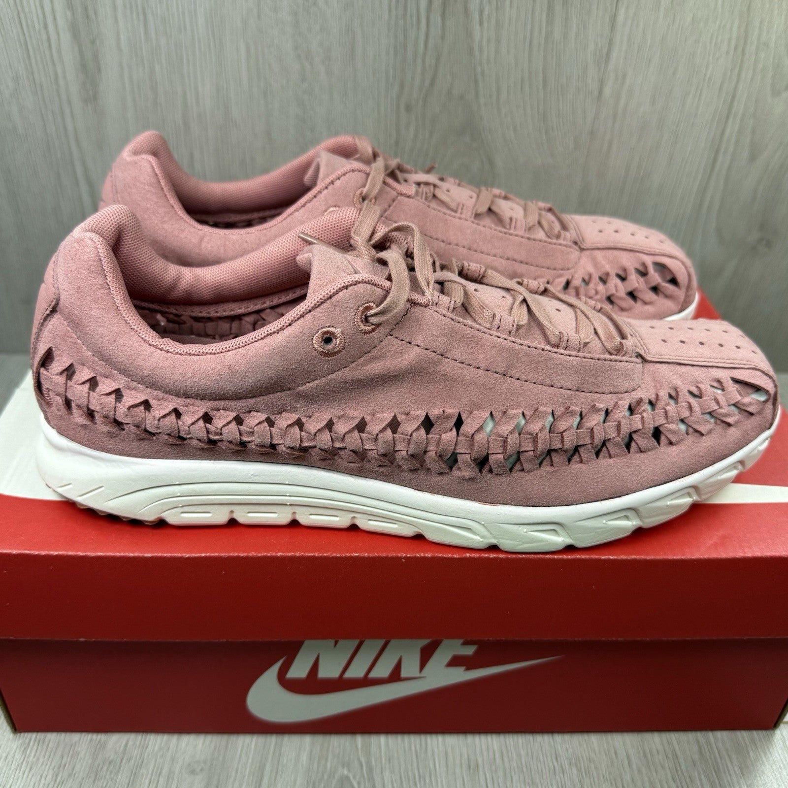 Nike Mayfly Woven Trainers Red Star Dust White Size UK8.5 833802-6011