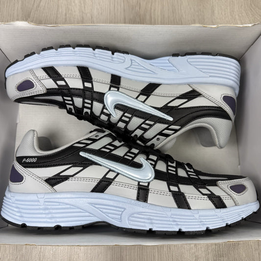 Nike P-6000 Trainers Grey Black Blue Size UK6.5 IB4455-9000