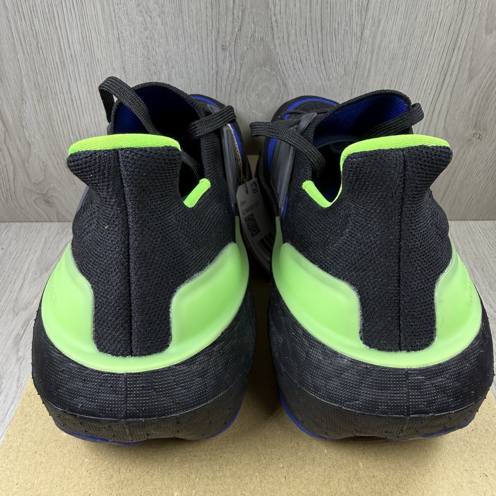 Adidas Ultra Boost Light Trainers Black Lucid Lime Size UK9 IF24143