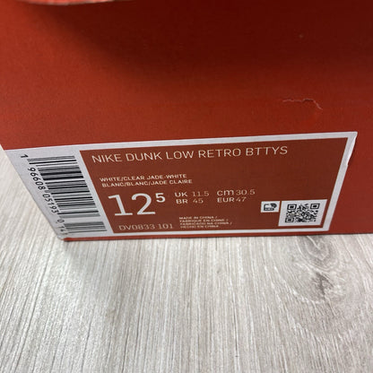 Nike Dunk Low Clear Jade Trainers Size UK11.5 US12.5 EU47 DV0833-101